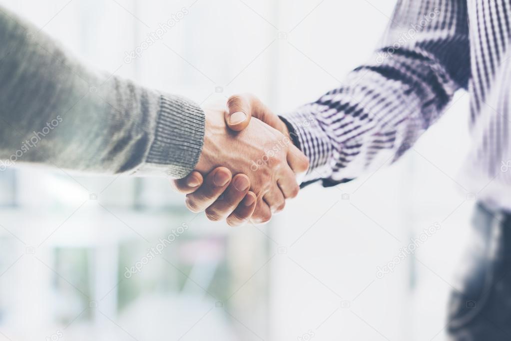 handshake at business